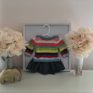 Gap Baby Sweater and Denim Dress